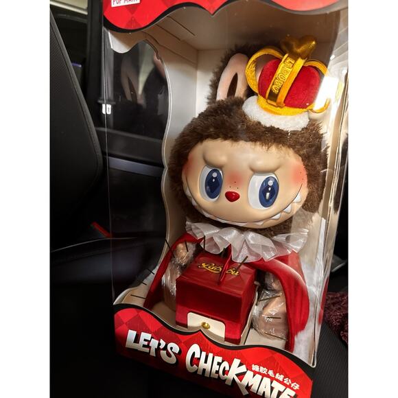Authentic POP MART Labubu Monsters Lets Checkmate Vinyl Plush Doll King (US) - Picture 11 of 13